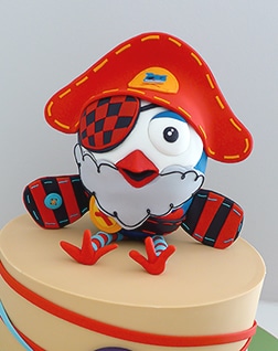 Pirate Hootbeard Birthday cake